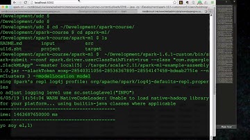 Spark Machine Learning example demo
