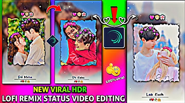 New Viral HDR Lofi-Remix Status Video Editing || Alight motion Viral Status Editing || Alight motion