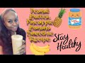 Pineapple banana peanut butter smoothie |Make a protein smoothie with me