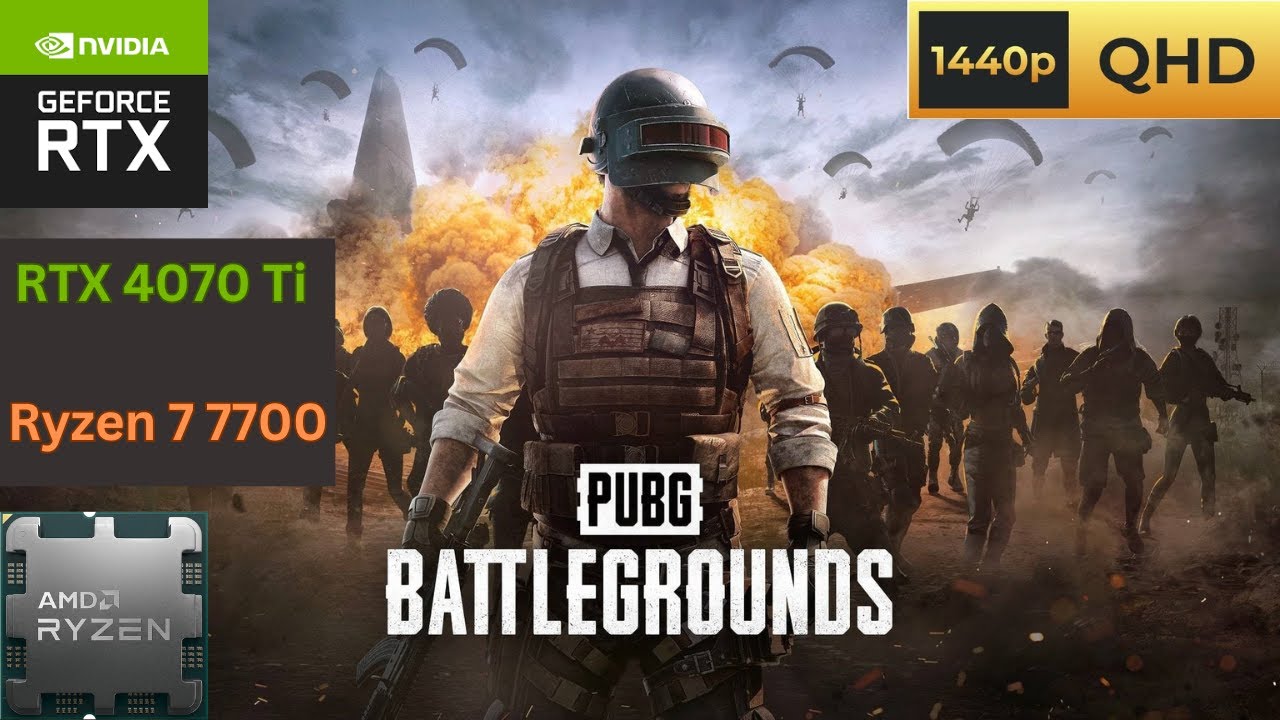 PUBG: BATTLEGROUNDS - RTX4070Ti + R7 7700 - Ultra preset 1440p60