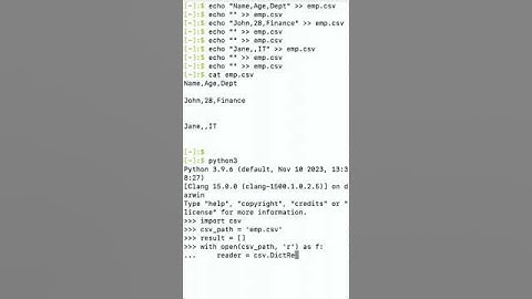 How Does csv.DictReader Handle Empty Lines In CSV File?