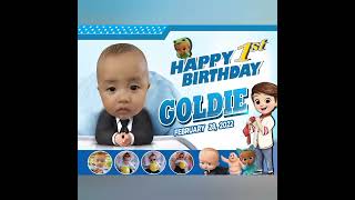 Our Prince Goldie 1st Birthday