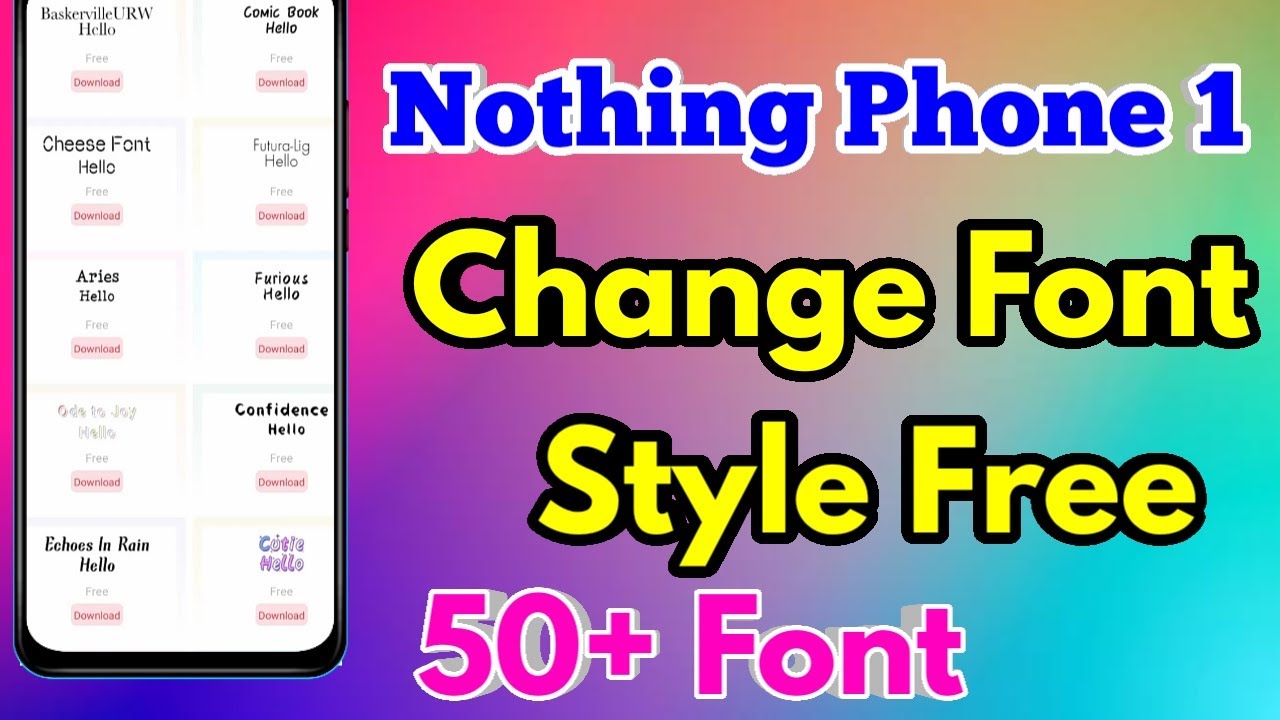 how to change font style in nothing phone 1 | nothing phone 1 font style change