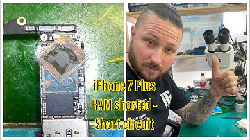 MASTERWORK - iPhone 7 Plus with short curcuit 1,8 amps - RAM shorted - DATARECOVERY