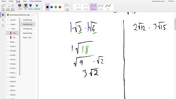 Multiplying Radicals Monomials
