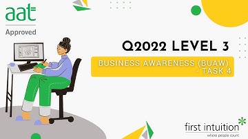 AAT Q2022 Level 3 Business Awareness (BUAW) Revision - Task 4 - First Intuition