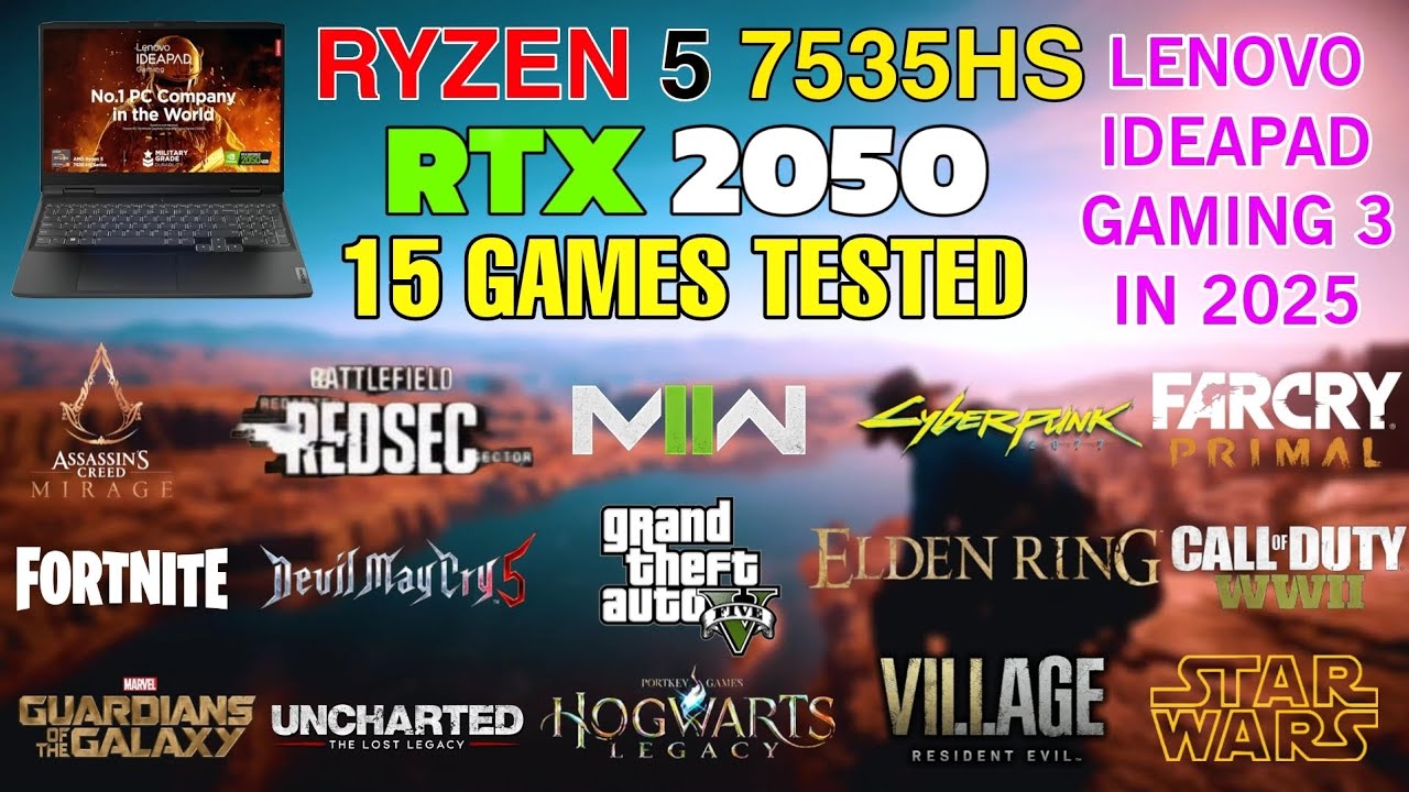 RTX 2050 Laptop : Test in 15 Games in 2025 - Worth For Mordern Games?