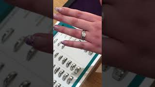 Wedding Ring Widths Shown on the Finger