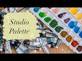 Setting up my new watercolour palette with professional paints! | palette colour scheme