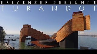 BREGENZER FESTSPIELE - Puccinis Turandot 2016 4K Nessun Dorma  Seebühne Aerial View DJI Phantom OSMO