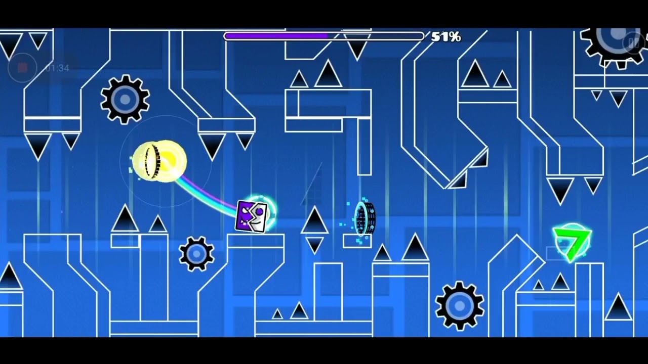 Perfect synced mini layout | at the speed of light | Geometry dash 2.11