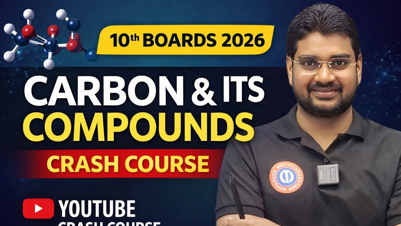 L~ 7 !! CARBON & ITS COMPOUNDS !! CLASS 10TH SCIENCE !! 2026 BOARDS EXAM !! LIVE