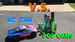 RC Car V.S. Pop Cans - RC Cars in slow motion