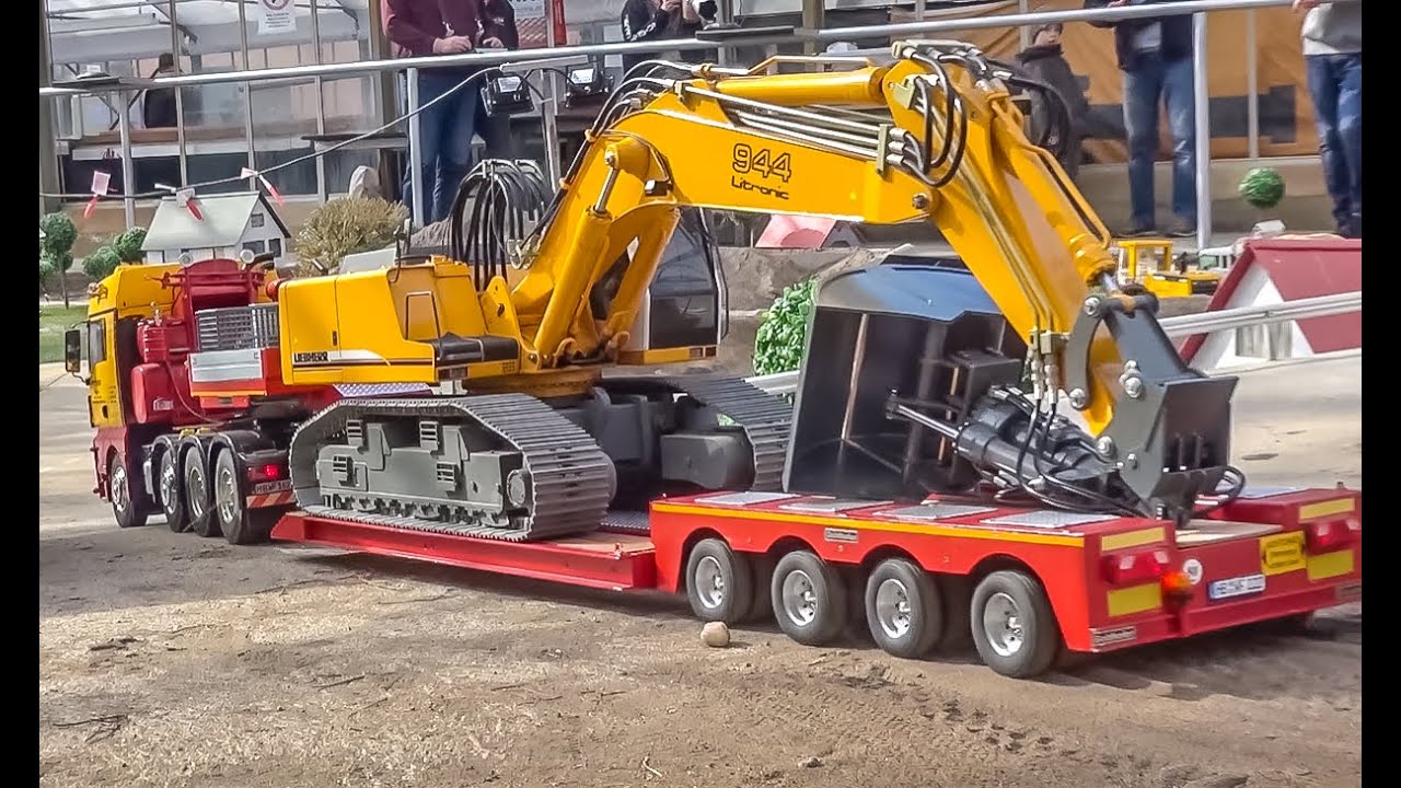 rc truck excavator transport