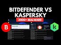 Kaspersky vs Bitdefender Test vs 2000 Malware