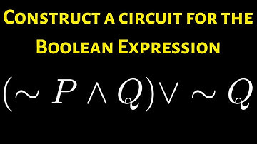Construct a Circuit for the Boolean Expression (~P ^ Q) V ~Q