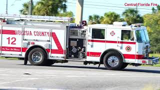 Volusia County FR Engine 12 Responding