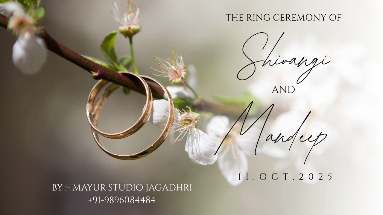 Livestreaming :- Ring Ceremony Of Shivangi & Mandeep By :- Mayur Studio Jagadhri Cont :-  9896084484