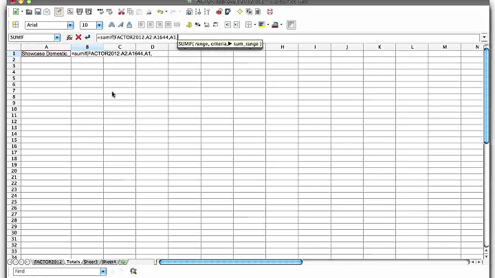 How do I use a SUMIF function that references cells on a different sheet?