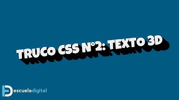 Trucos CSS (2) - Texto 3D