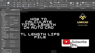How to calculate Total Length in Auto CAD|how to calculate the total length of multiple lines| TL