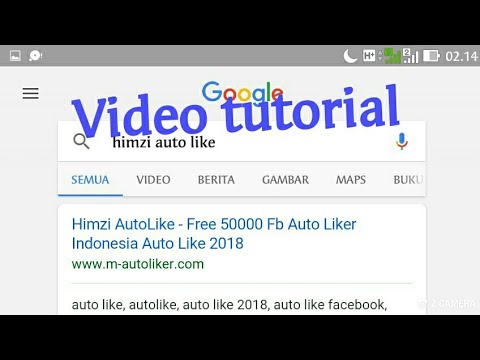 Cara menggunakan himzi auto like facebook 2018. 