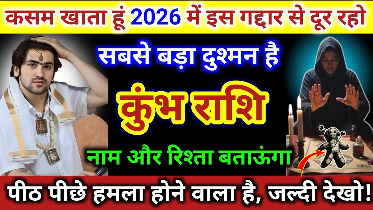 कुंभ राशि | कसम खाता हूं 2026 में इस गद्दार से दूर रहो। सबसे बड़ा दुश्मन है | Kumbh Rashi | Aquarius
