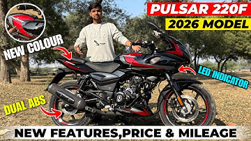 2026 New Bajaj Pulsar 220F Full Review🥳| New Colours,Dual ABS,LED Indicators | pulsar 220f updated