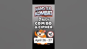 Hamster Kombat GameDev Daily Combo & Daily Cipher April 26 - 27 Claim Your Rewards!