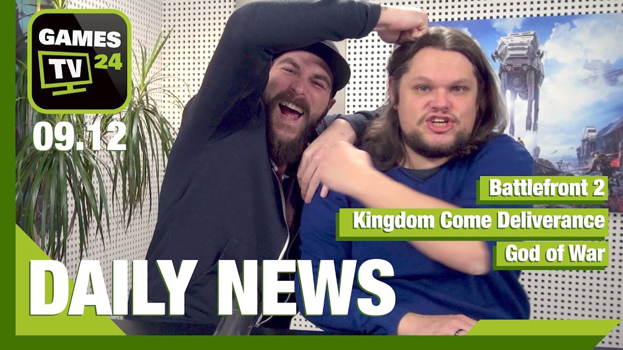 Battlefront 2, Kingdom Come Deliverance, God of War Games TV 24 Daily 9.12.2016 YouTube