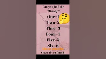 Can you find the mistake? #shorts #video #ytshorts #answer comment karo😊☺