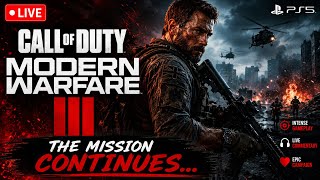 🌙🔴 LIVE | Day 3 Continues! | Modern Warfare III | Late Night Campaign 🔥 | PS5 4K