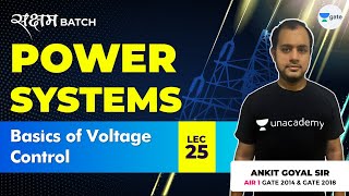 Basics of Voltage Control | Lec 25 | Power Systems | GATE EE/ECE 2021 Exam | Ankit Goyal