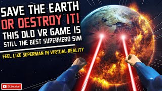 Save the world OR DESTROY IT in this VR SUPERHERO Simulator // Oculus Quest 2 Airlink Gameplay screenshot 2