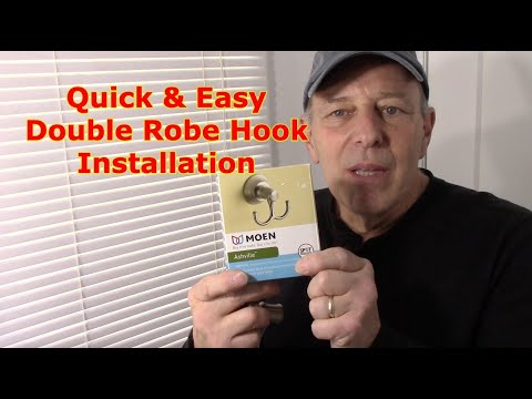 How To Install Bathroom Robe Hook?