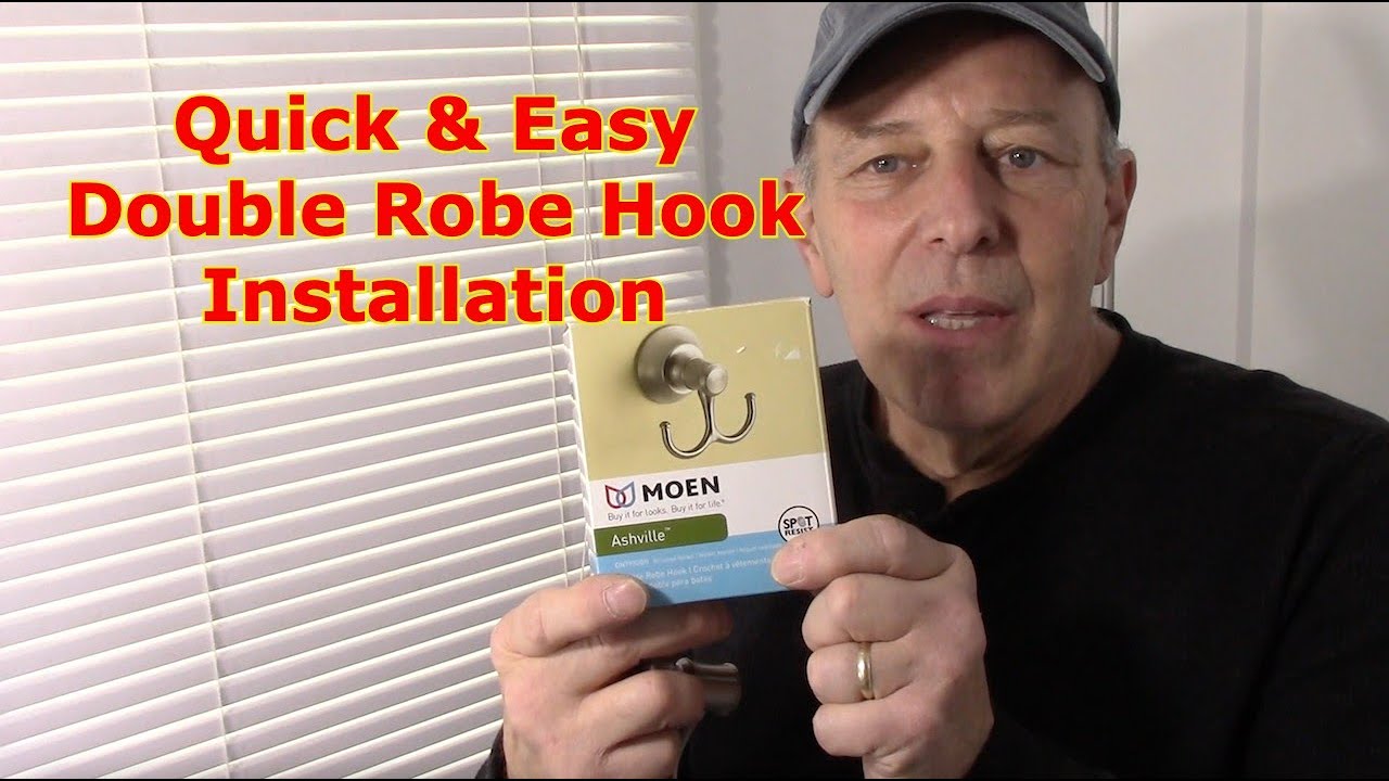 How To Install A Moen Double Robe Hook 