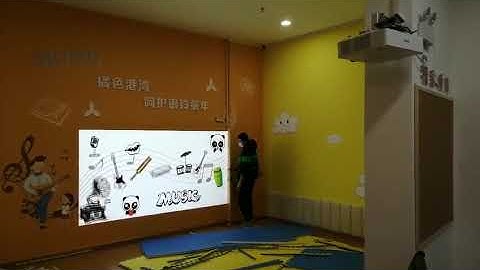 interactive projection wall touch for kids games use laser touch 2mm touch accurate large screen