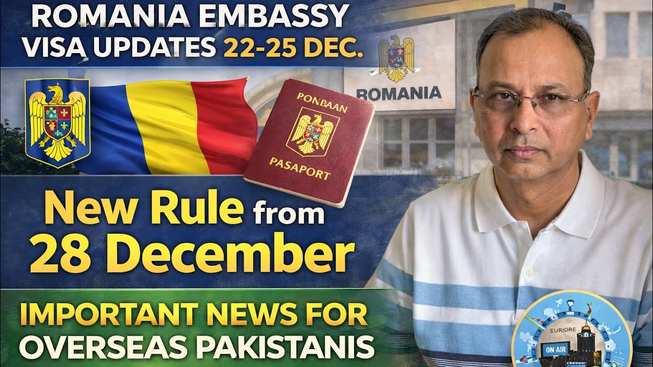 Romania Embassy Visa Update | New Rule from 28Dec | Passport& Important ...