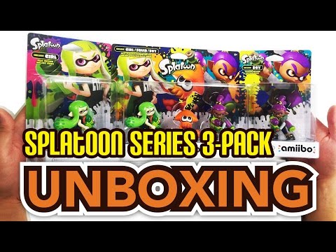 Splatoon Series 3-Pack (Alt Colors) Amiibo Unboxing !!