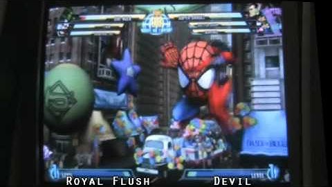 FFA AirDashers Tournament(2-20-11) MvC3  Royal Flush vs Devil