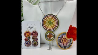 Spiraling Into Control - Polymer Clay Shimmering Extruded Spirals