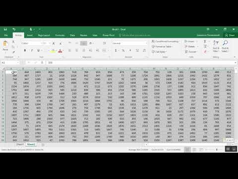 Using Excel to Create Simulations Involving Random Numbers