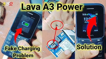 Lava A3 Power Fake Charging Problem | Lava A3 Charging Error | Lava A3 Charging Not Stor Problem