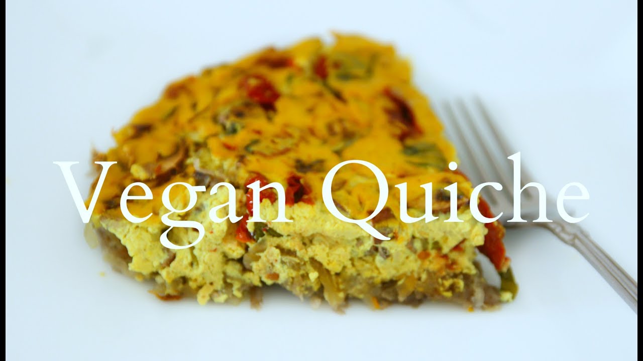 VEGAN QUICHE | Eggless Tofu Quiche with Hashbrown Crust | Vegan Breakfast