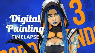 Drawing Maya from Borderlands 3 in Photoshop | Digital Drawing Timelapse Drawing Maya from Borderlands 3 in Photoshop | Digital Drawing Timelapse