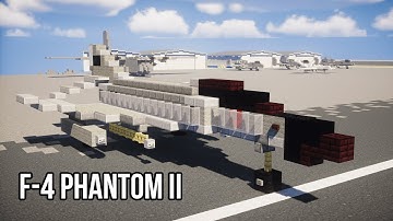 Minecraft F-4 Phantom II Fighter Bomber Tutorial