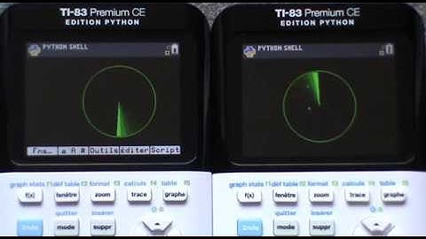 Python radar graphic demo / TI-83 Premium CE Edition Python
