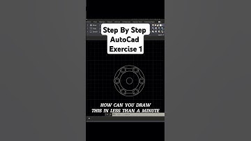AutoCad BEGINER Drawing Step By Step - EXERCISE 1