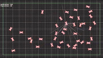 Neuroevolved driving and collision avoidance AI.