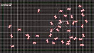 Neuroevolved driving and collision avoidance AI.